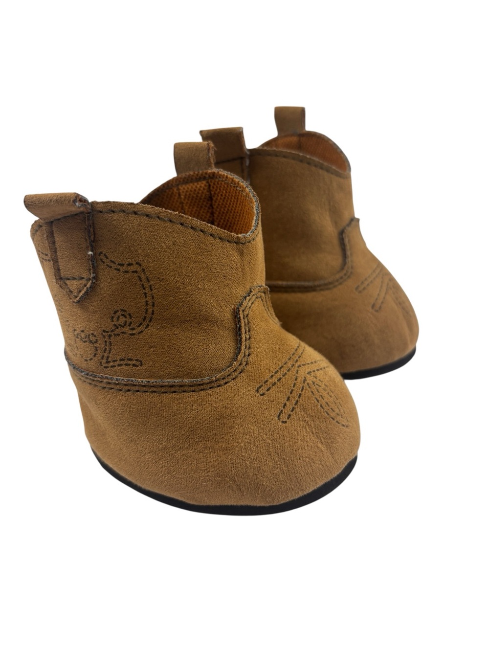 Build A Bear Cowboy Boots Light Brown Faux Suede